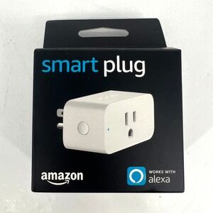 Amazon Smart Plug White Wi-Fi Works with Alexa Smart Home Outlet HD34S6
